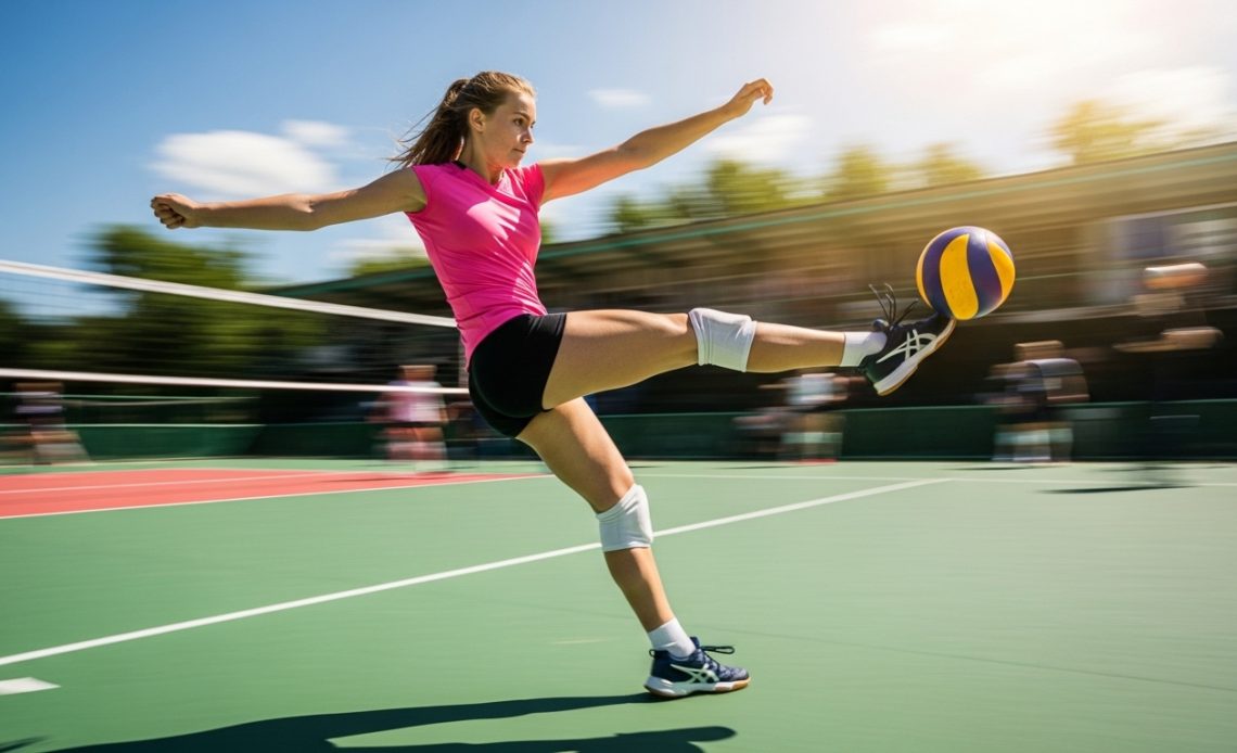 can you kick the ball in volleyball